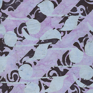 Banyan Music Notes - Purple Geometric by Northcott