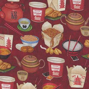 Order Up - Red Novelty by Quilting Treasures