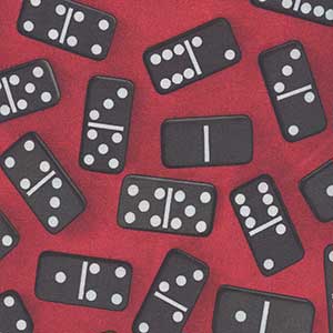 This & That - Red Novelty Fat Quarter by Quilting Treasures