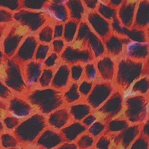 Giraffe Safari - Red Novelty by Quilting Treasures