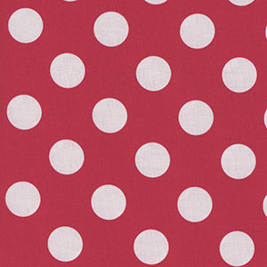 Dots & Stripes - Red Geometric by Quilting Treasures