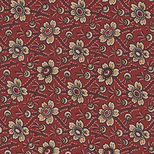 Oxford Archival - Red Floral by Quilting Treasures