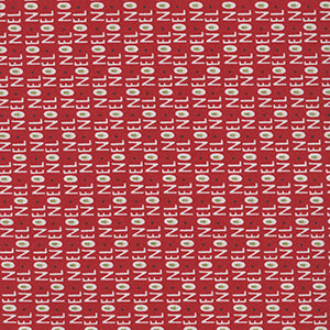 The Christmas Card - Red Geometric by Moda