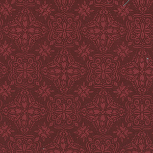 Floralscape - Red Geometric by Wilmington Prints