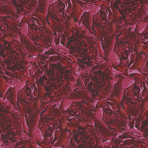 Crimson Blooms - Red Floral by Wilmington Prints