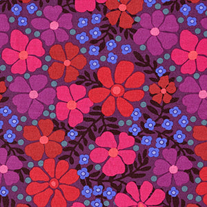 Mystic Meadow - Red Floral by Andover