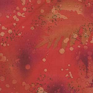 Fossil Fern - Red Gold by Benartex
