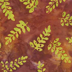Island of Bali - Rust Floral by Anthology Fabrics