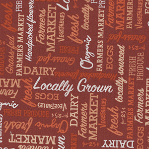 Farmers Market - Rust Novelty by Windham Fabrics