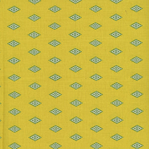 Fabric From The Attic - Yellow Geometric by Andover