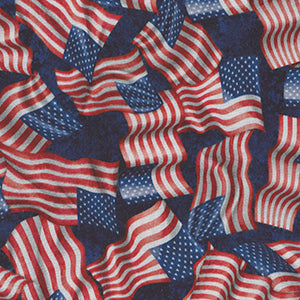 American Heros Police - Blue Patriotic 108" Wide Back by Quilting Treasures
